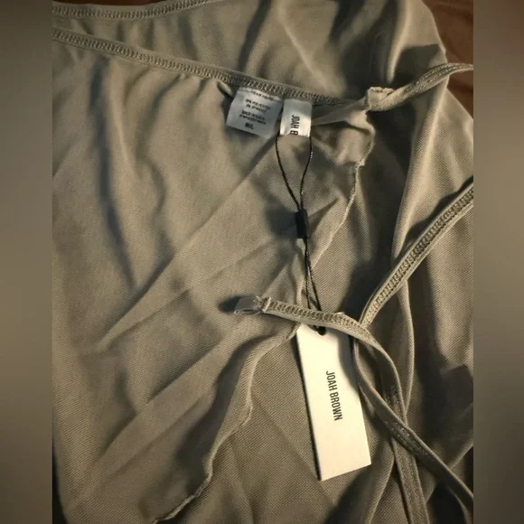 Joah Brown Wrap Skirt in Dew Mesh NWT M/L - Picture 7 of 7